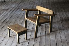 Reclaimed Oak Mid Century Modern Inspired Chair ... Amelia 4 small