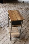 Reclaimed Wood And Steel Night Stands With Vintage Metal Storage Drawers 4 small