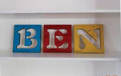 Painted Wooden Letters 1 small