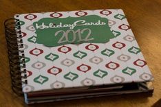 Handmade Wire-Bound Holiday Card Keepsake Album 1 small