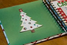 Handmade Wire-Bound Holiday Card Keepsake Album 2 small