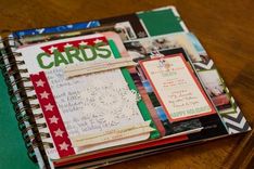 Handmade Wire-Bound Holiday Card Keepsake Album 4 small
