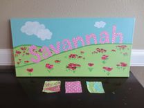 Custom Nursery Artwork - Name Canvas 1 small