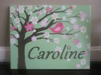 Custom Nursery Artwork - Name Canvas 2 small
