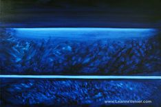 Abstract Art - Indigo, Blue & Violet - Calming Series - Current Works 4 small