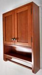 Cherry Hanging Bathroom Cabinet 1 small