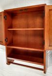 Cherry Hanging Bathroom Cabinet 3 small