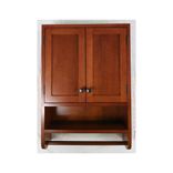 Cherry Hanging Bathroom Cabinet 4 small