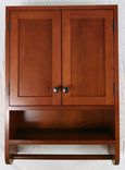 Cherry Hanging Bathroom Cabinet 5 small