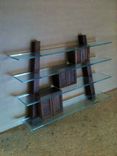 Kitchen Shelving In Walnut And Antique Glass 1 small
