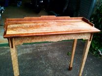 Hall Table In Blackheart Mango Crotch And Koa 1 small
