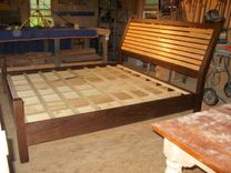 Walnut And Curly Maple Bed 1 small