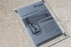 Dedication Plaque - Etched Stainless Steel 2 small