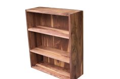 Solid Walnut Bookcase With Moveable Shelves 4 small