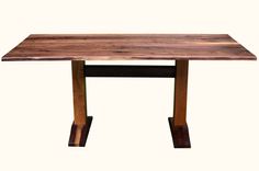 Live Edge Black Walnut With Walnut Trestle Base 3 small