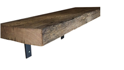 Barn Wood Shelf Reclaimed Barn Wood With Industrial Metal L Brackets 2 small