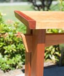 Asian Inspired Maple, Mahogany Accents And Cherry Hardwood Slab Bench 8 small