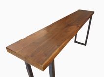 Walnut And Steel Console Table 3 small