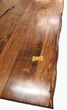 Live Edge Walnut Dining Table With Flat Iron Legs, Walnut Natural Edge Look 3 small