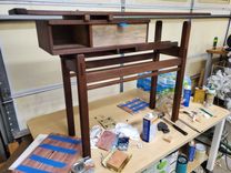 Walnut accent table 4 small