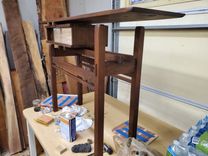 Walnut accent table 5 small