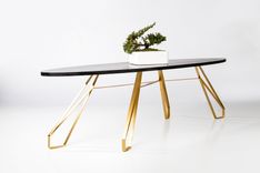Mid Century Style Oval Coffee Table 4 small