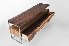 Flitch Media Console/ Tv Stand Industrial Rustic 4 small