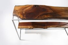 Console Table Black Walnut Live Edge 4 small