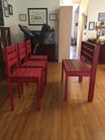 Rustic Bar Height Bench And Chairs 3 small