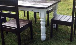 Farmhouse Dining Table Set 3 small