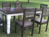 Farmhouse Dining Table Set 5 small