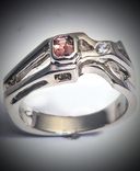 Pink Sapphire and Diamond Ring 3 small