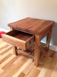 Reclaimed Barnwood Side Table 3 small