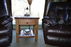 Reclaimed Barnwood Side Table 4 small