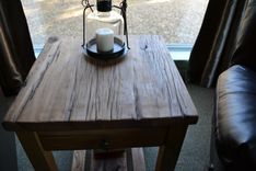 Reclaimed Barnwood Side Table 6 small