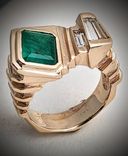 1.74ct emerald and baguette diamond ring 2 small