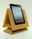The Tabitat Tablet Stand System For Ipad In Clear Mdf. 1 small