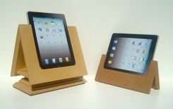 The Tabitat Tablet Stand System For Ipad In Clear Mdf. 3 small