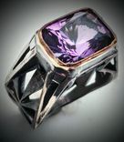 PrecisIon cut Amethyst Ring 1 small