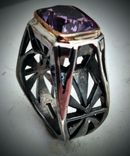 PrecisIon cut Amethyst Ring 2 small