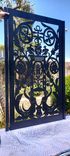 Church St. Pietro Design from Italian Rennaisance 16th century Metal gate #7681. R. O. width 36" by 60" H 1 small