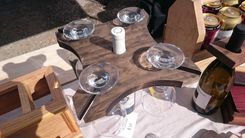 Wine Bottle Caddy With Glasses 2 small