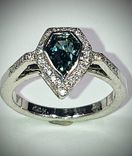 Teal Sapphire and Diamonds Ring 1 small