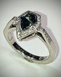 Teal Sapphire and Diamonds Ring 2 small