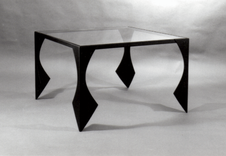 Open curve table, Closed curve, Open and Closed diamond tables bases 4 small