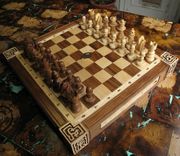 Medieval Chess Board With Copper Inlay 2 small