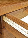 Solid Walnut Computer Desk With Adjustable Tray Height And All Wood Drawer Slides 4 small