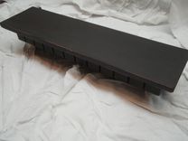 Black Distressed Floating Wall Shelf Or Photo Ledge 4 small