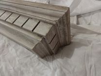 Distressed Floating Wall Shelf In Aged White 2 small