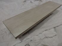 Distressed Floating Wall Shelf In Aged White 3 small